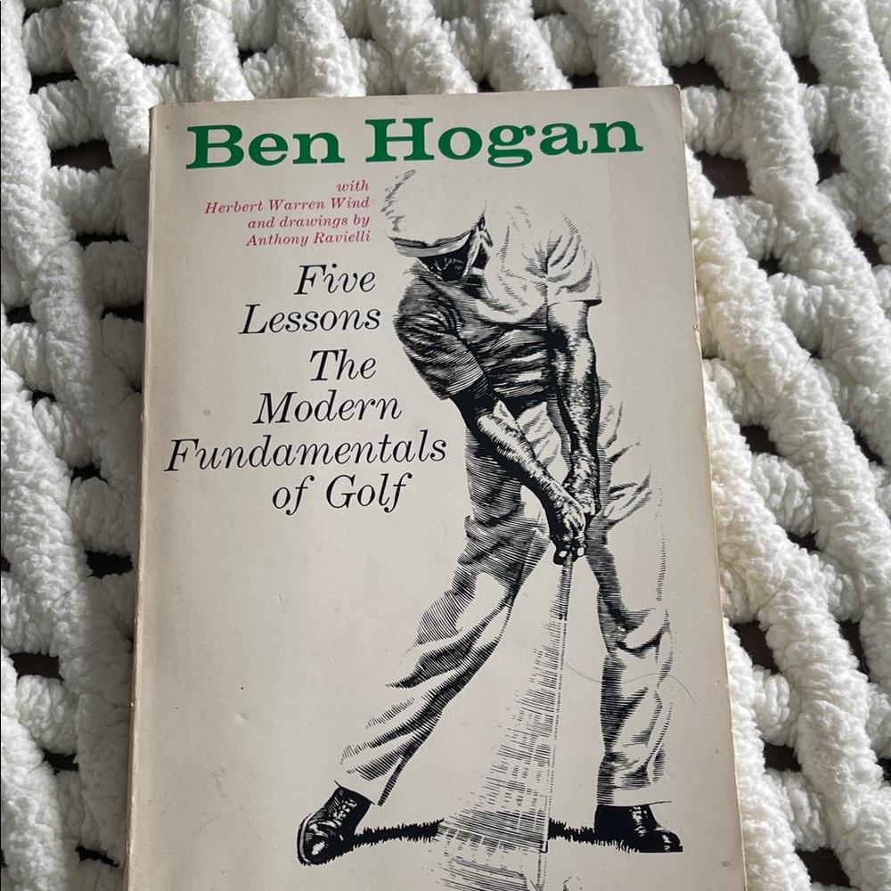 Ben Hogan Golf Book “5 Lessons Golf Fundamentals. Fireside book. Soft,1957. EUC